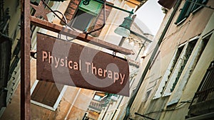 Street Sign to Physical Therapy