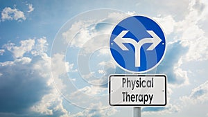 Street Sign to Physical Therapy