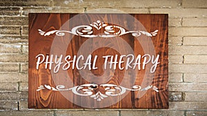 Street Sign to Physical Therapy