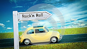 Street Sign to Rockn Roll