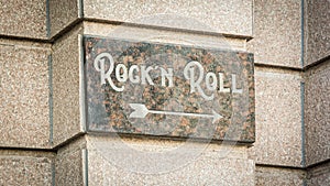 Street Sign to Rockn Roll