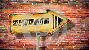 Street Sign to SELF-DETERMINATION