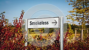 Street Sign to Smokeless