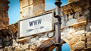 Street Sign to WWW