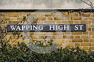 Wapping High Street in London, UK photo