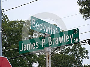 Street Signs Beckwith and Brawley
