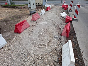 Street sonstruction Europe bike lane