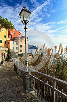 Street in Sori, Italy photo