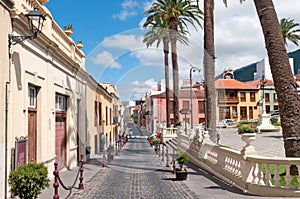 Street in Spain, La Orotava, Canary islands photo