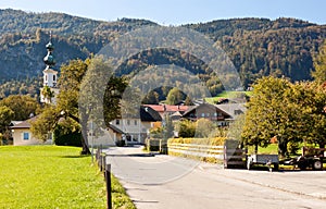 Street in St. Gilgen, Austria