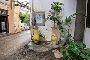 Street of Stone Town After Rain. Tanzania. The capital of Zanzibar Island