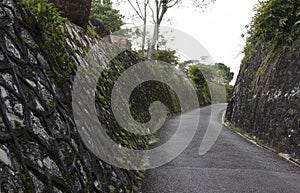 street, stone walls bukit bendera malaysia tourist attraction public park garden