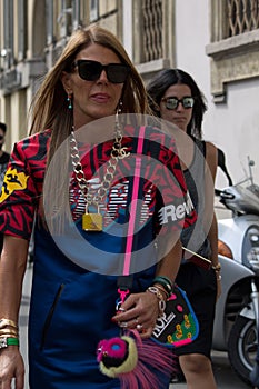 Street Style during Milan Fashion Week for Spring/Summer 2015