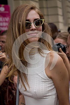 Street Style during Milan Fashion Week for Spring/Summer 2015