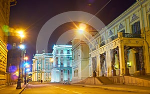 The street to the Hermitage, Saint Petersburg, Russia