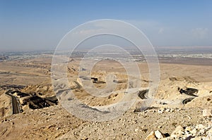 Street to Jebel Hafeet, Abu Dhabi, United Arab Emirates