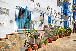 Street in Torremolinos. Andalusia, Spain