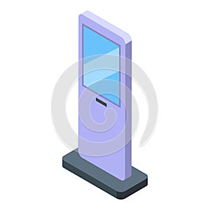 Street touchscreen icon isometric vector. Mobile system