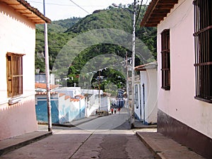 Street in town of San Lazaro (Saint Lazar), Venezuela