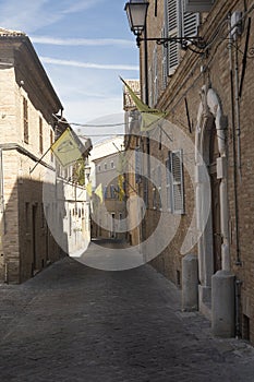 Street of Treia, Marches, Italy