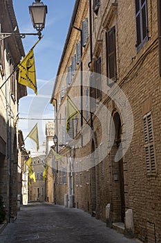 Street of Treia, Marches, Italy