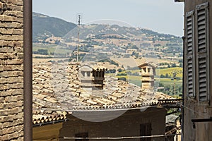 Street of Treia, Marches, Italy