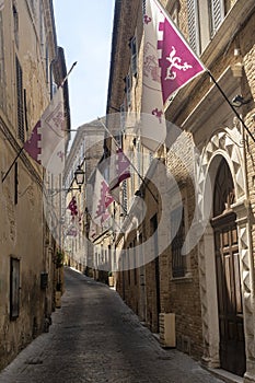 Street of Treia, Marches, Italy