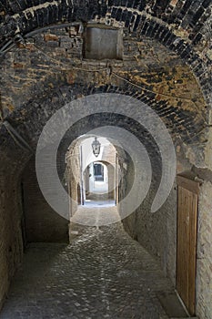 Street of Treia, Marches, Italy