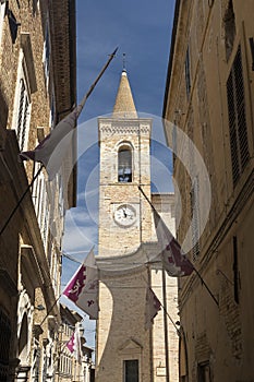 Street of Treia, Marches, Italy