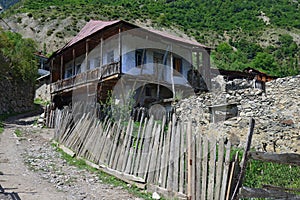 Street in the Upper Svaneti, Georgia