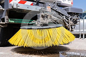 Street vacuum cleaner sweeper machine.