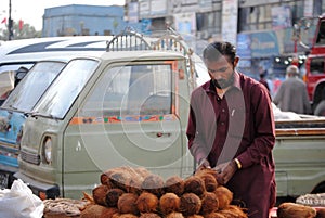 Street vender in Karachi