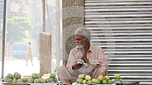 Street Vender in Karachi after anti encroachment activity