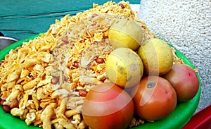 A street vendor selling a famous crispy snack