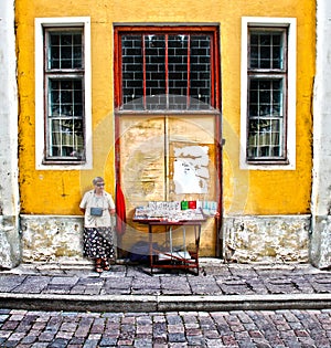 Street vendor Tallinn Estonia