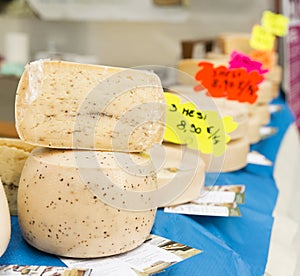 Street vendor with typical products