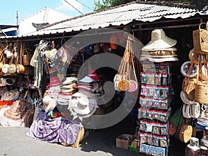 Street vendors in Bali