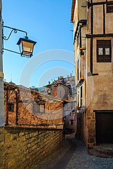 Street view in Albarracin, Spain