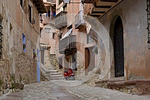 Street view of albarracin, spain photo
