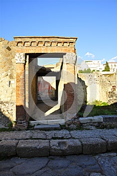 House Entrance with Columns, Herculaneum photo