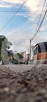 Street view in bandung city, Indonesia