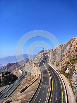 street view of the city of at taif al hada photo