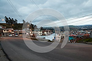 Street view in El Tambo, Ecuador photo