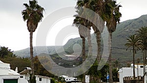 Street view of Haria City, Lanzarote is.