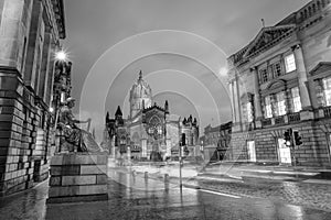 Street view of the historic Royal Mile, Edinburgh