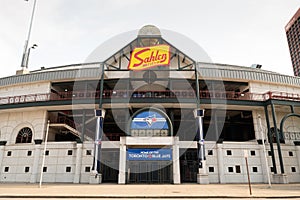 Street view of the Home of the Blue Jays in 2021, Sahlen Field in Buffalo NY