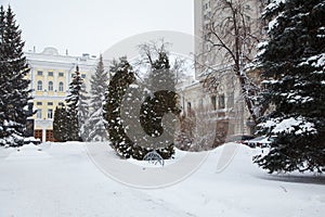 Street view in kazan, Tatarstan Russian federation