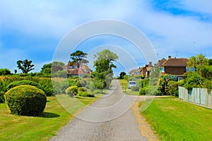 Street view of Kingsdown village UK