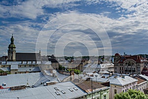 Street view in the Lviv city