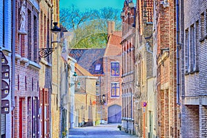 Street view in Bruges, Belguim